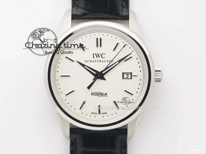 MIROTIME 0129 Elegant Portugieser Perpetual Calendar IW503302 RG V9F 1:1 Best Edition Gray Dial on Black Leather Strap A 7096